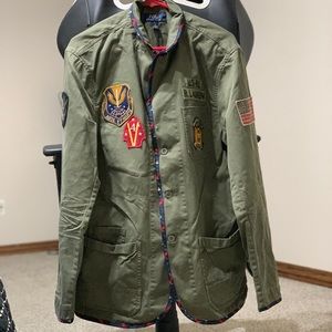 Ralph Lauren Cotton Jacket In Expedition Olive SOLD ELSEWHERE